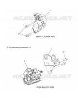 BARKE FRONT BRAKE CALIPERS AND REAR - N14CCC/CCV/TCA ALL OPTIONS (49INDIANCALIPER14)