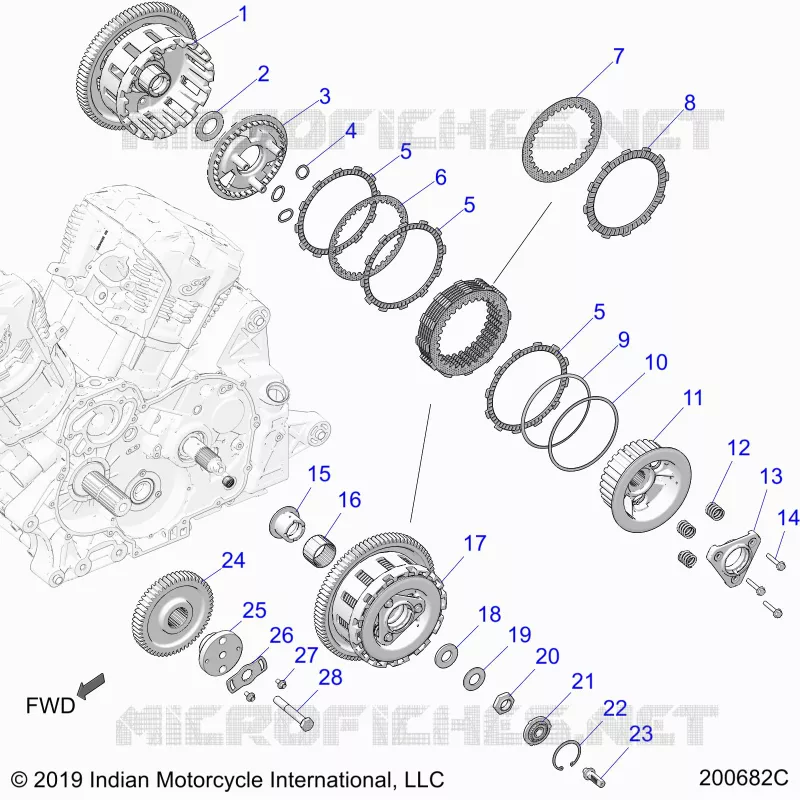 TRASMISSIONE, CLUTCH AND PRIMARY DRIVE