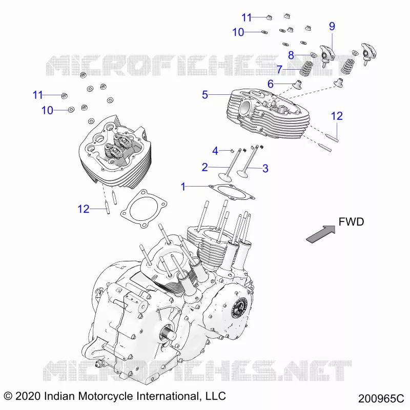 ENGINE, TESTA CILINDRO ASM.