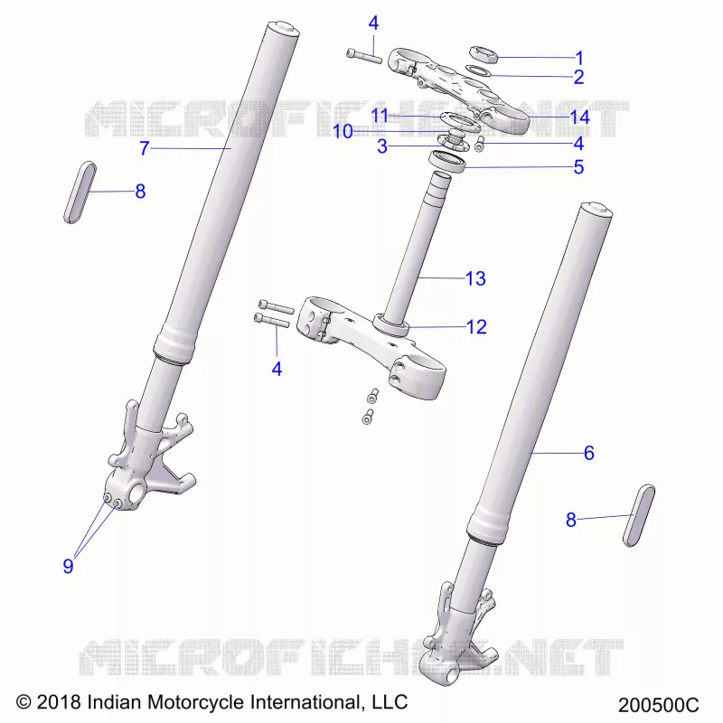 TIMONE, FRONT FORKS