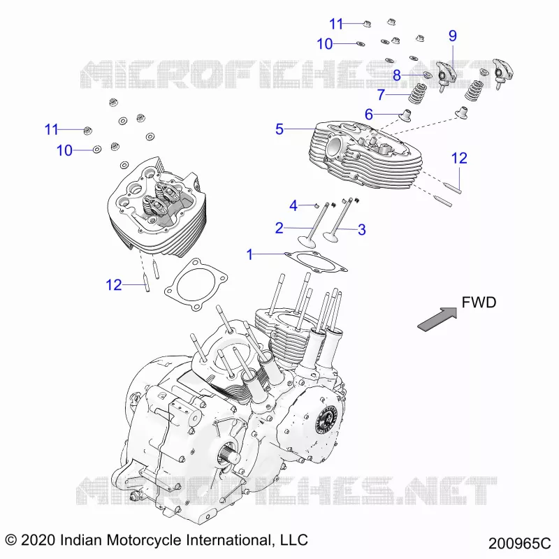 ENGINE, TESTA CILINDRO ASM.
