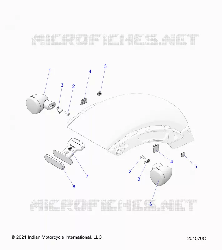 ELETTRICO, REAR TURN SIGNALS AND REFLECTOR