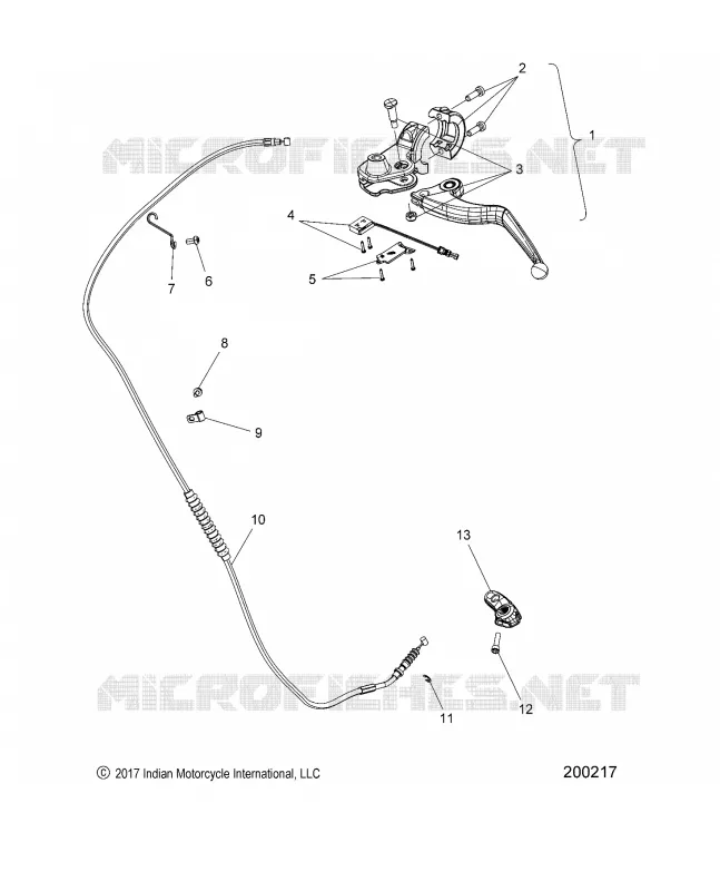 CONTROLS, LEVA FRIZIONE AND CABLE