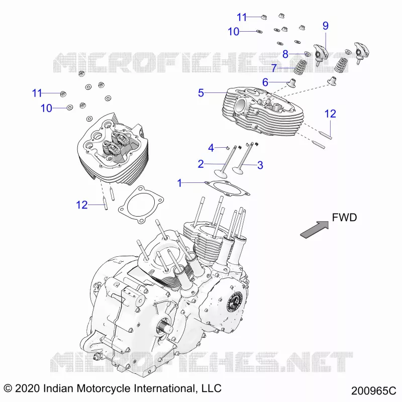 ENGINE, TESTA CILINDRO ASM.