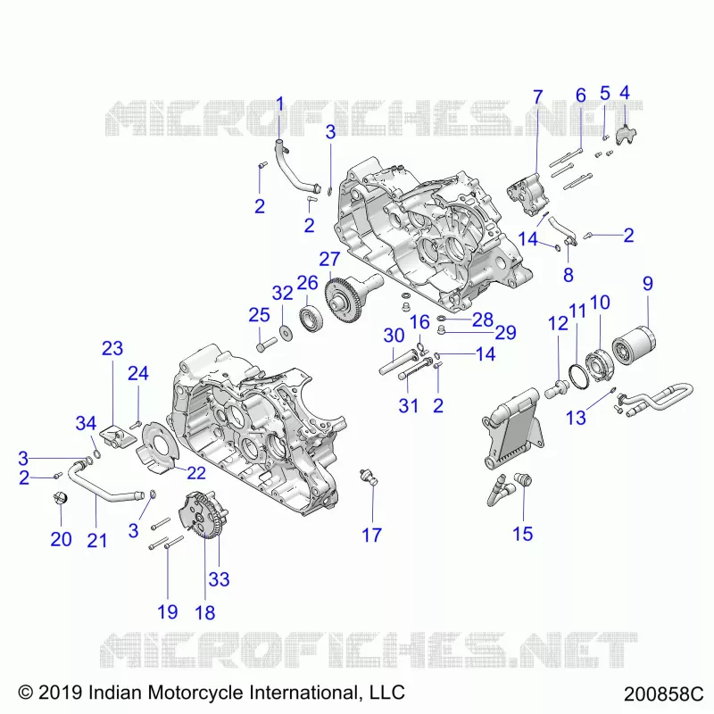 MOTORE, OIL SYSTEM