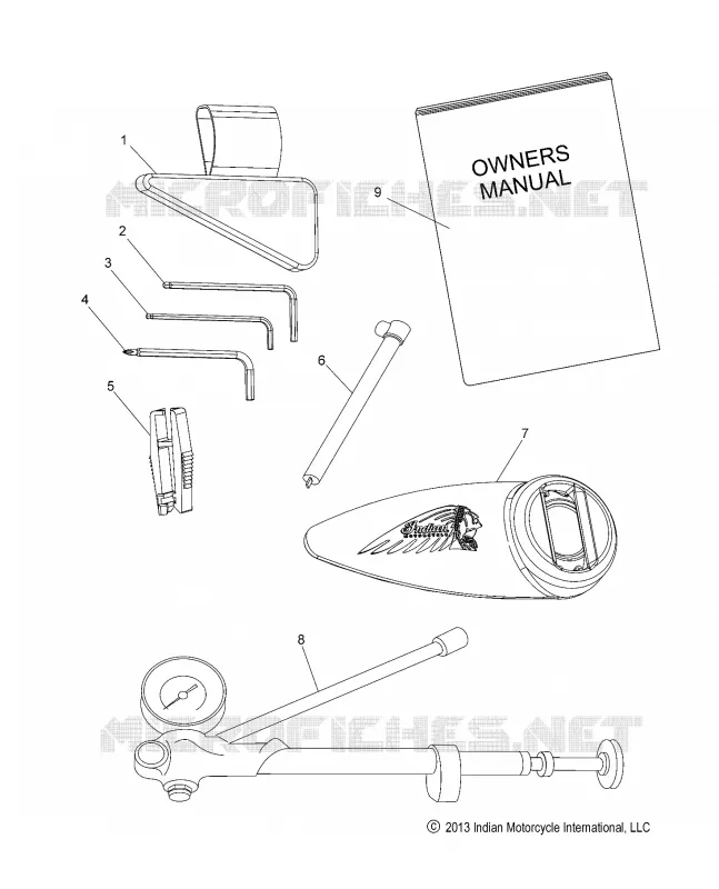 TOOL KIT  - N14CCC/CCV/TCA ALL OPTIONS (49INDIANTOOL14)