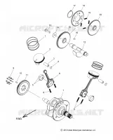 ENGINE, PISTON AND ALBERO MOTORE