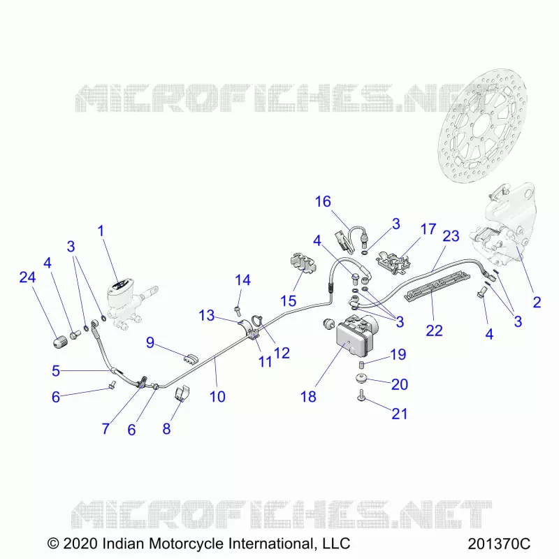 FRENO POSTERIORE ASM., W/ABS
