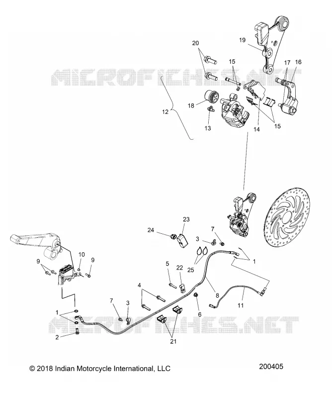 FRENOS, REAR ASM. (NON ABS)