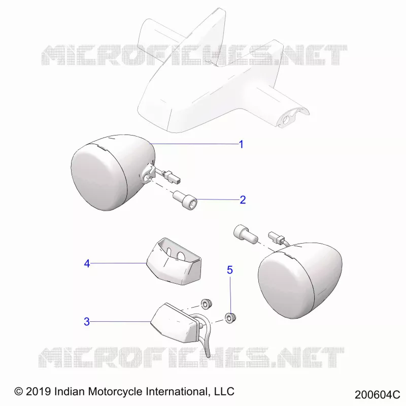 ELETTRICO, TURN SIGNALS, REAR AND TAILLIGHT