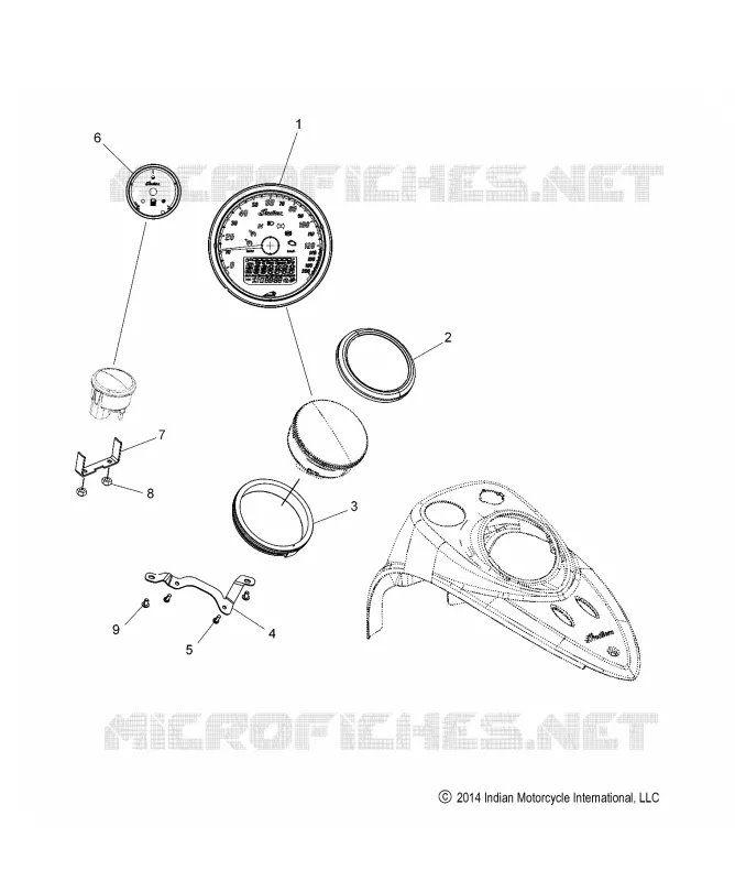 INSTRUMENT CLUSTER - N15CCC/CCV ALL OPTIONS (49INDIANCLUSTER15)