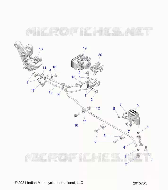 FRENO POSTERIORE ASM., W/ABS