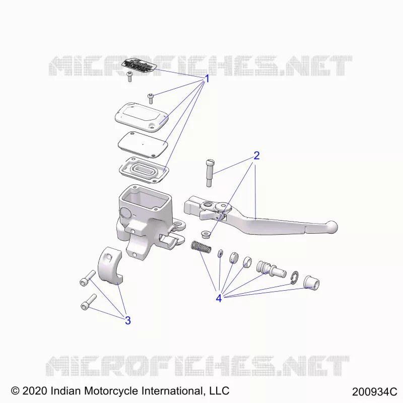 FRENO ANTERIORE, LEVER AND MASTER CYLINDER