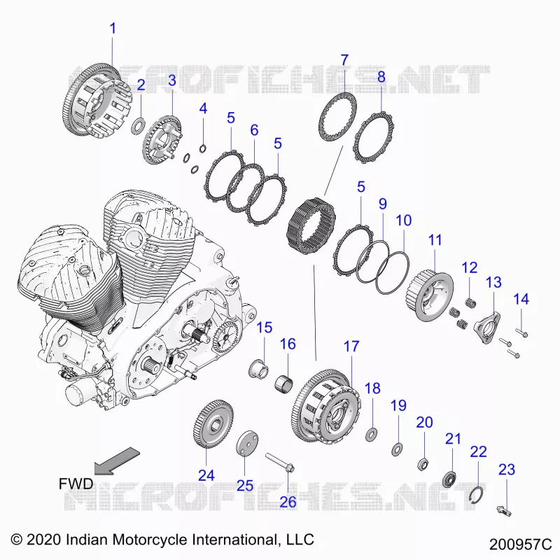 TRASMISSIONE, CLUTCH AND PRIMARY DRIVE