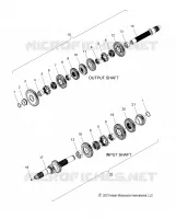TRASMISSIONE, INPUT/OUTPUT SHAFT ASM.