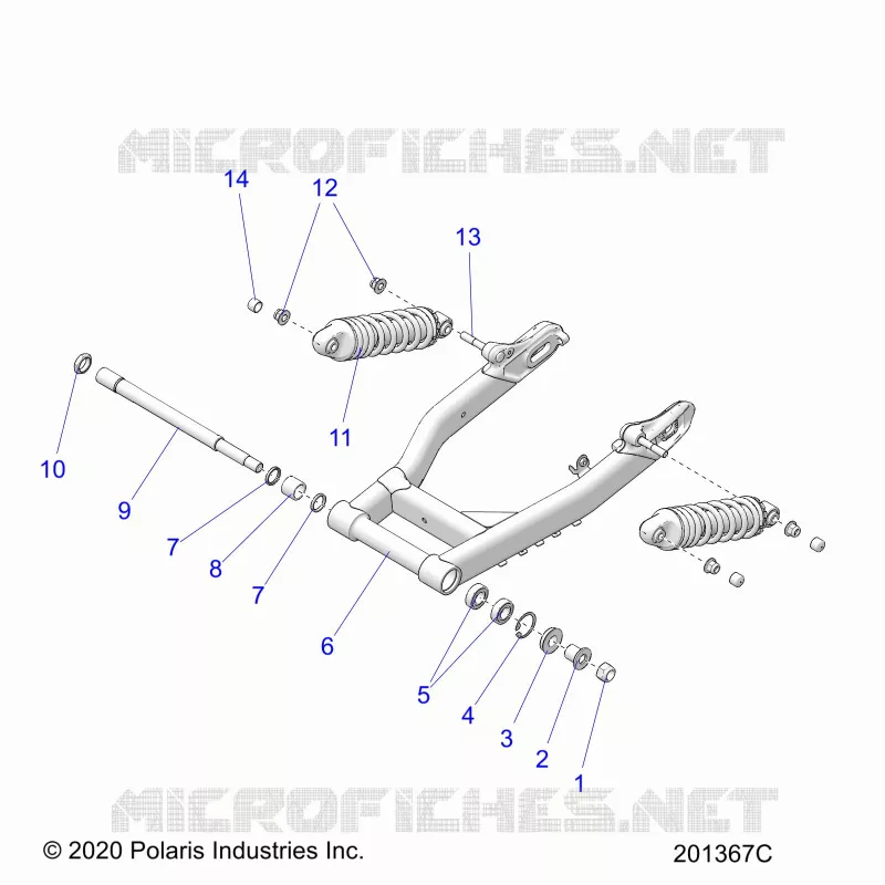 SOSPENSIONE POSTERIORE ASM., SWING ARM AND SHOCKS