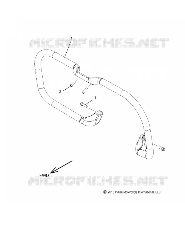 CHASSIS, HIGHWAY BAR, TUBE - N14CCC/CCV ALL OPTIONS (49INDIANHWAYBAR14)
