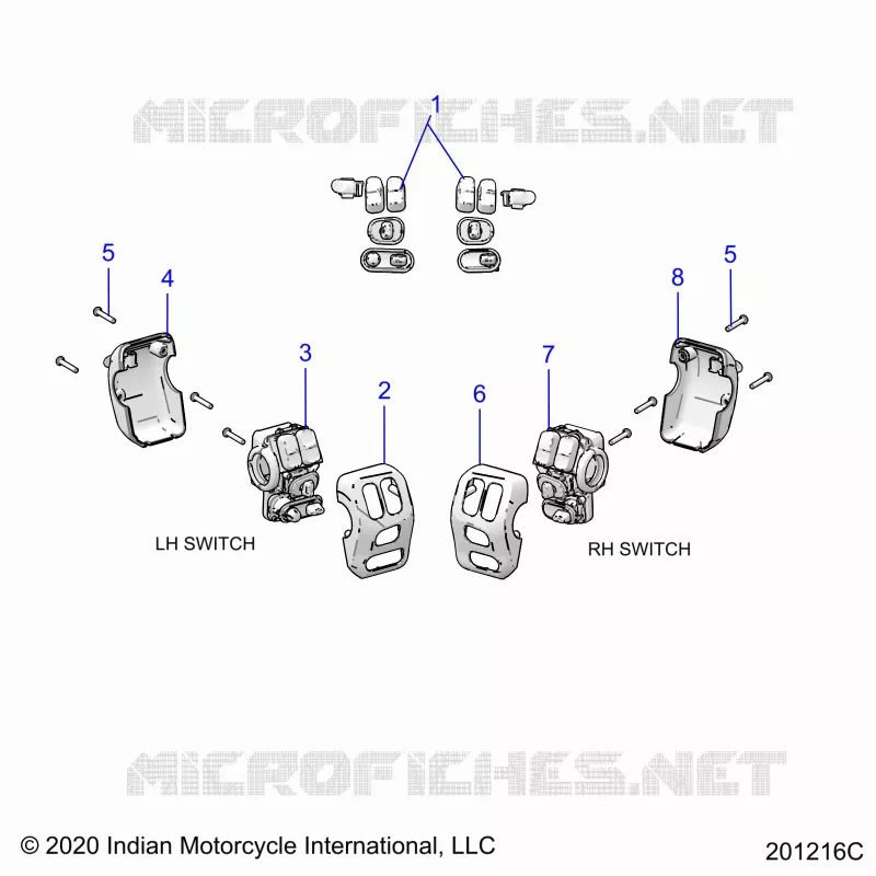 ELETTRICO, SWITCH CONTROLS, LH/RH
