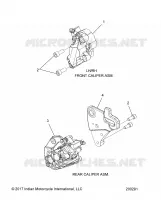 BRAKES, PINZA FRENO ANTERIORE AND REAR